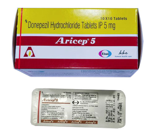 Buy Aricep (Donepezil) 5 mg 100 tablet online - aipctshop.com