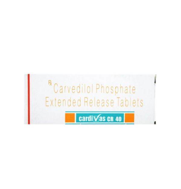 Cardivas CR (Coreg CR)40 Mg – 50 tablet