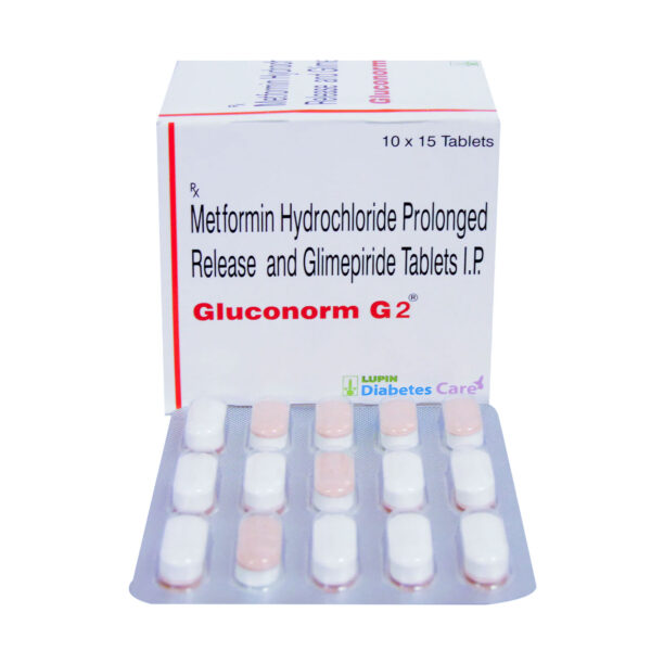 Gluconorm G2 (Amaryl M)2/500 Mg – 150 tablet