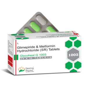 Glimepiride 3mg + Metformin 1000mg SR D/L (Glycoheal G 1003) - 10 Tablets