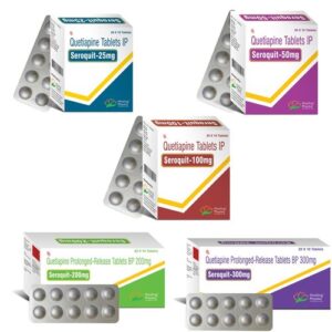 Quetiapine 300mg (Seroquit 300) - 10 Tablets