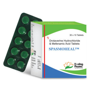 Drotraverine 80mg + Mefenamic 250mg (Spasmoheal) - 10 Tablets