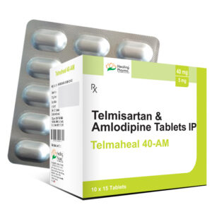 Telmisartan 40mg + Amlodipine 5mg (Telmaheal 40 AM) - 15  Tablets