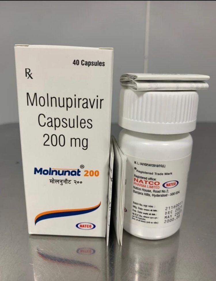Molnupiravir (Molunat) 200 mg – 40 Tablets