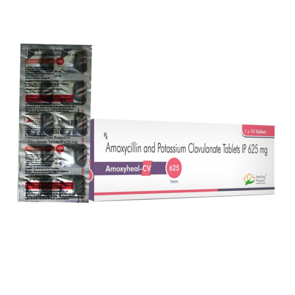 Amoxicillin + Clavulanate (Amoxyheal  625) 500 / 125 mg Tablet