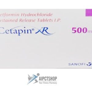 Cetaphin XR (Glucophage XR)500 Mg - 200 tablet