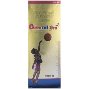 Calcium+ Magnesium+ Zinc+ Vitamin D3 Suspension (Gemfine Gro Suspension) - 200 ml