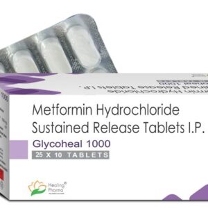 Metformin 1000mg (Glycoheal 1000) - 10 Tablets