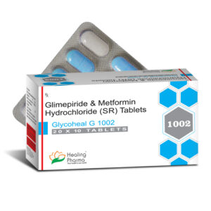 Glimepiride 2mg + Metformin 1000mg SR D/L (Glycoheal G 1002) - 10 Tablets