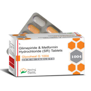 Glimepiride 4mg + Metformin 1000mg SR D/L (Glycoheal G 1004) - 10 Tablets