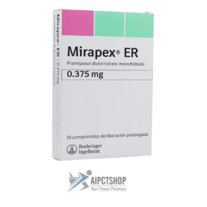 Pramipex ER (Pramipexole ER)0.375mg Mirapex - 30 tablet