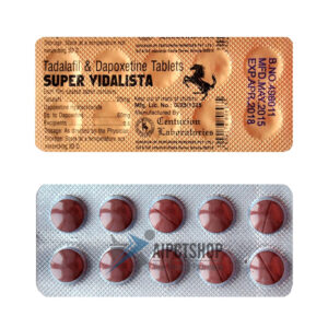 Super Vidalista - 20 mg Tadalafil / Cialis 60 mg Dapoxetine - 10 tablets