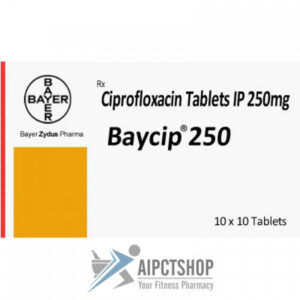 Baycip (Cipro)250mg 1 blister = 10 tabs