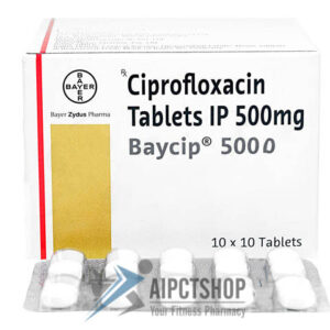 Baycip (Cipro)500mg 1 blister = 10 tabs