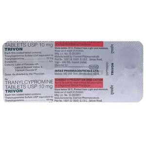 Trivon 10 mg (Tranylcypromine) - 10 Tablets