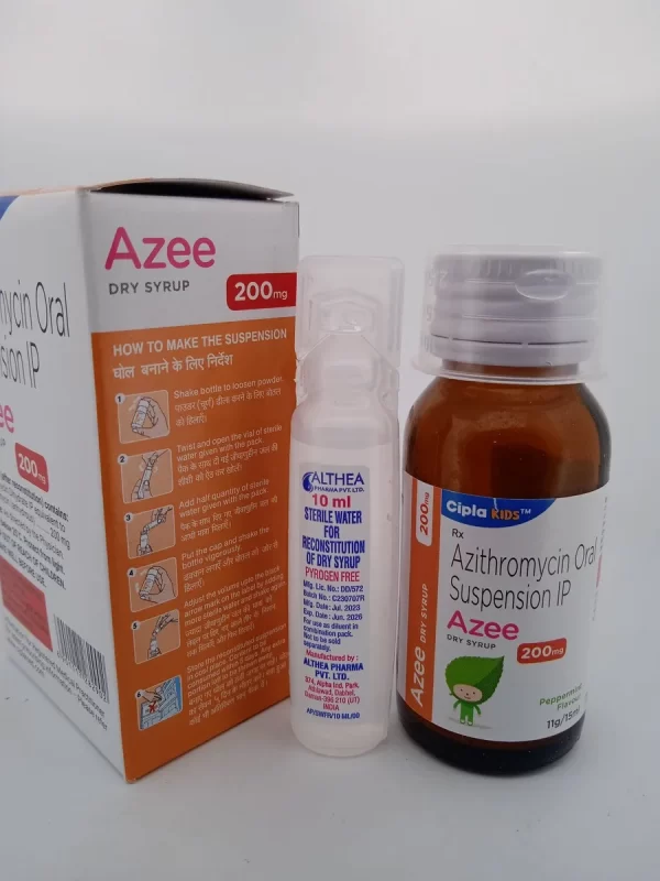 AZEE DRY SYRUP PEPPERMINT FLAVOUR 200 MG - 1 BOTTLE OF 11g/15ML - Body ...