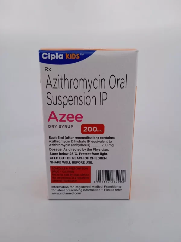 AZEE DRY SYRUP PEPPERMINT FLAVOUR 200 MG - 1 BOTTLE OF 11g/15ML - Body ...