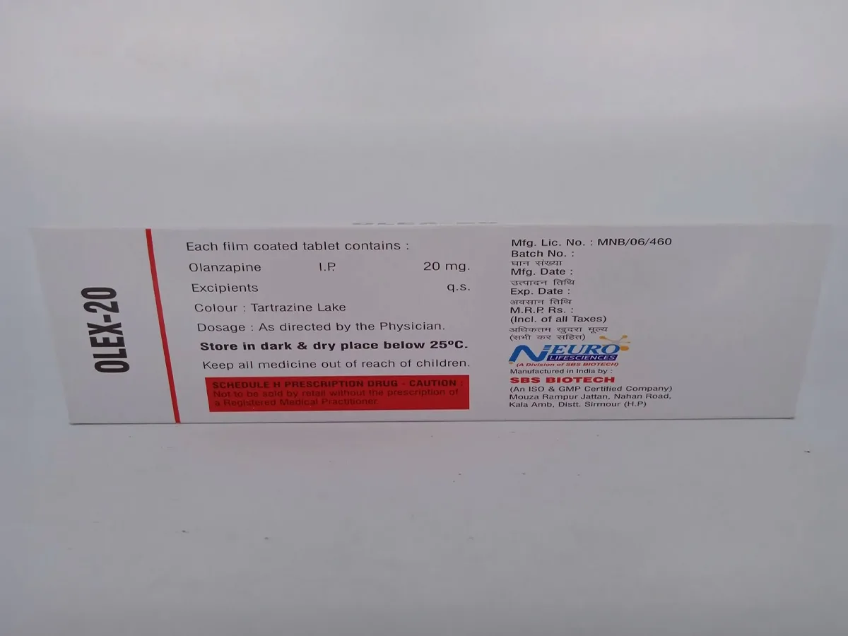OLEX 20 MG - 10 TABLETS - Image 2