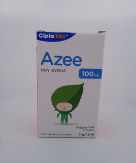 AZEE DRY SYRUP PEPPERMINT FLAVOUR 100 MG - 1 BOTTLE OF 11g/15ML