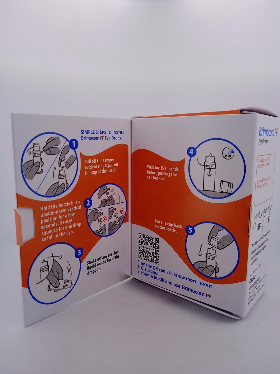 BRIMOCOM PF EYE DROPS - 1 BOTTLE OF 5ML - Image 4