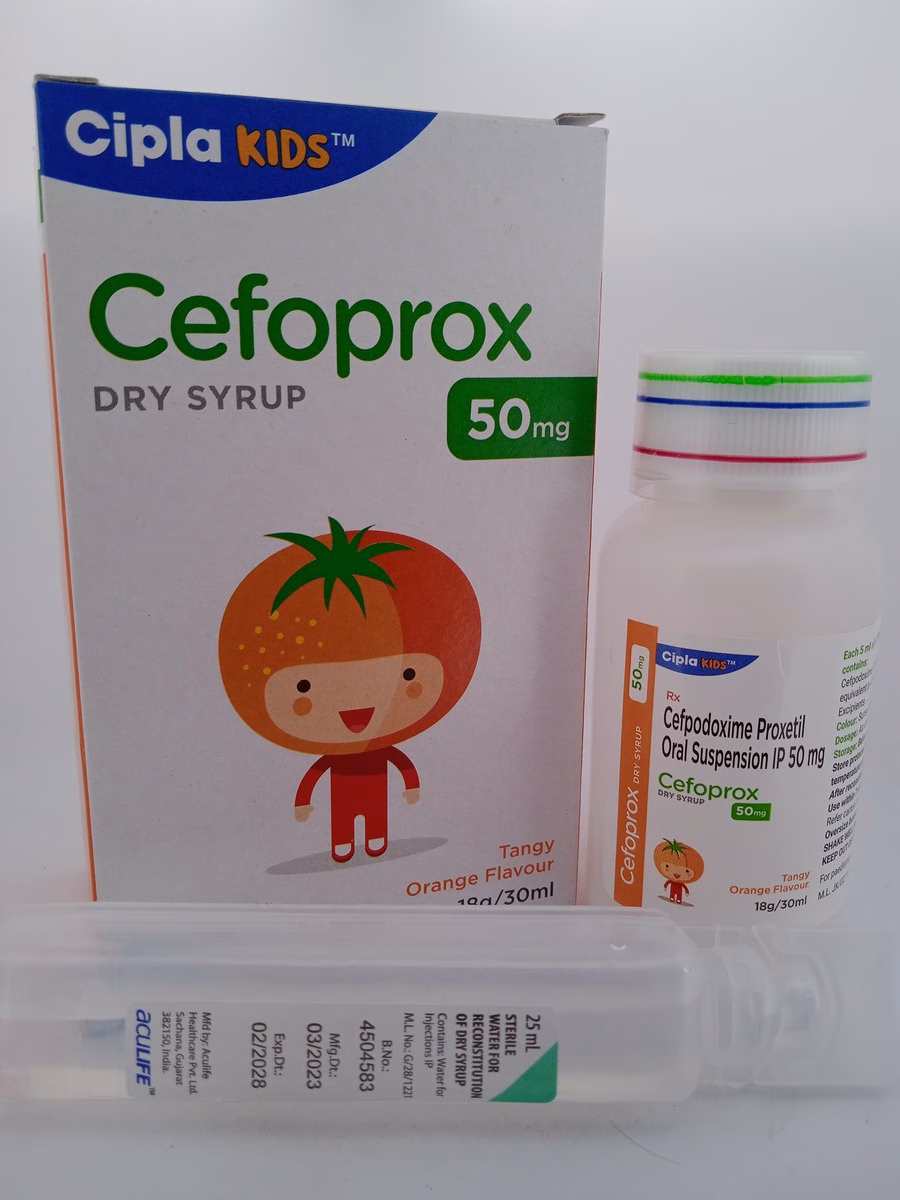 CEFOPROX DRY SYRUP 50 MG - 1 BOTTLE OF 18g/30ML - Image 2