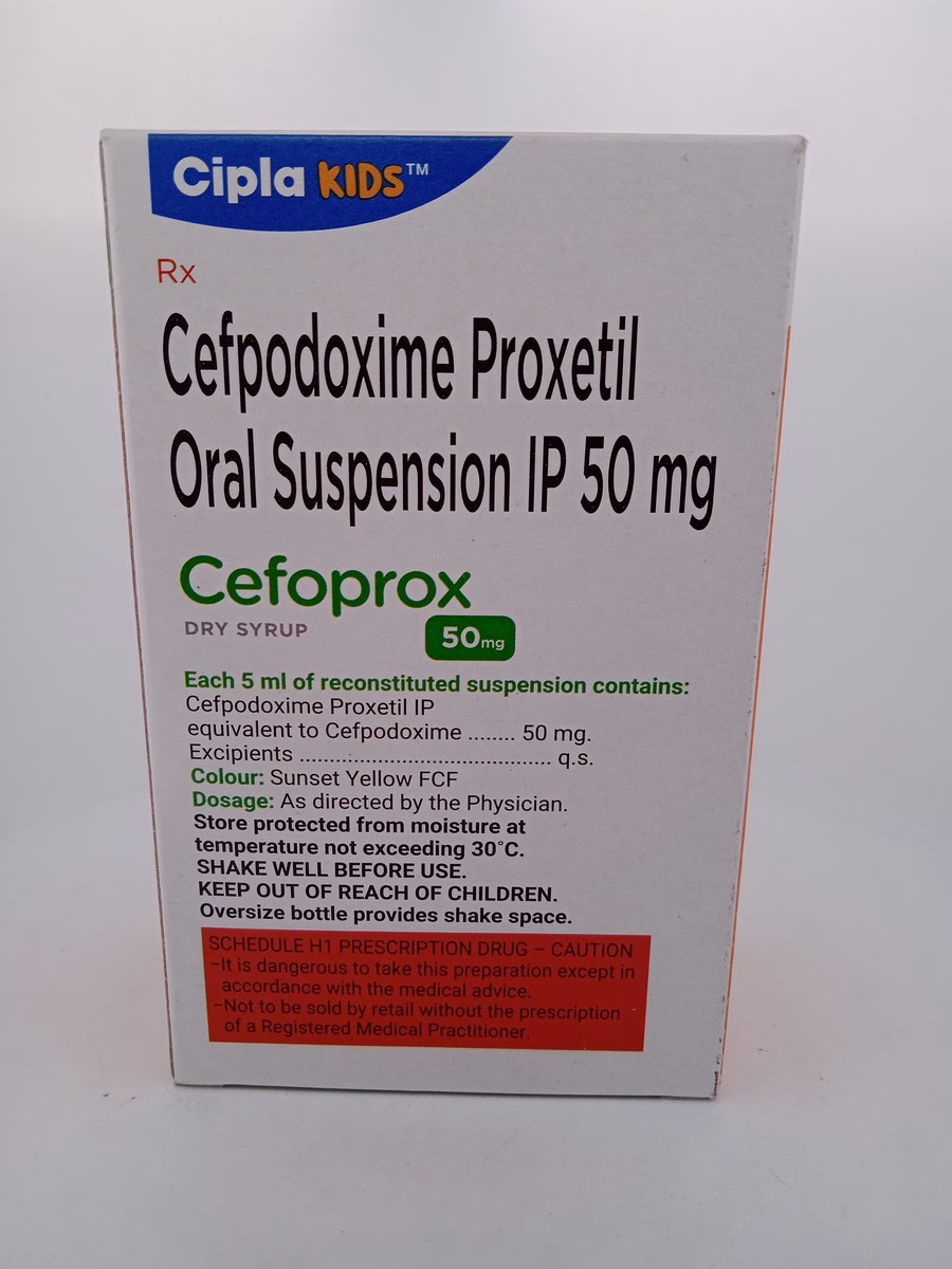 CEFOPROX DRY SYRUP 50 MG - 1 BOTTLE OF 18g/30ML - Image 4