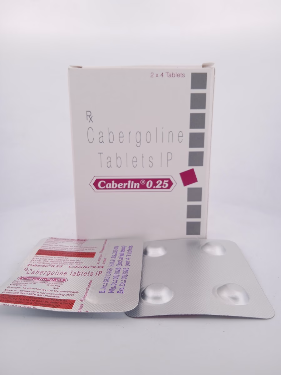 CABERLIN 0.25 MG - 4 TABLETS - Image 2