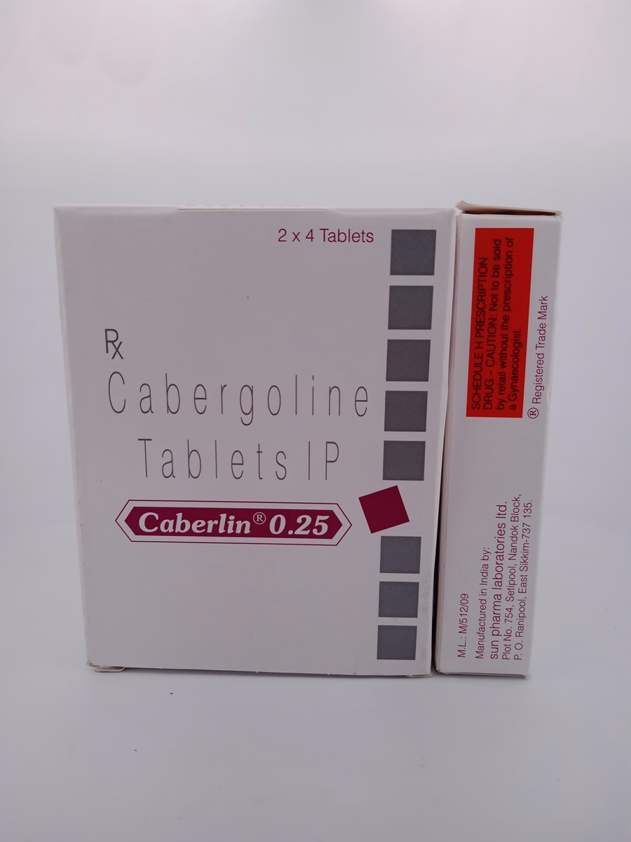 CABERLIN 0.25 MG - 4 TABLETS - Image 3