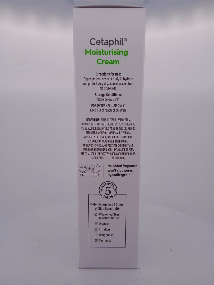 CETAPHIL MOISTURISING CREAM - 1 TUBE OF 80gm - Image 3