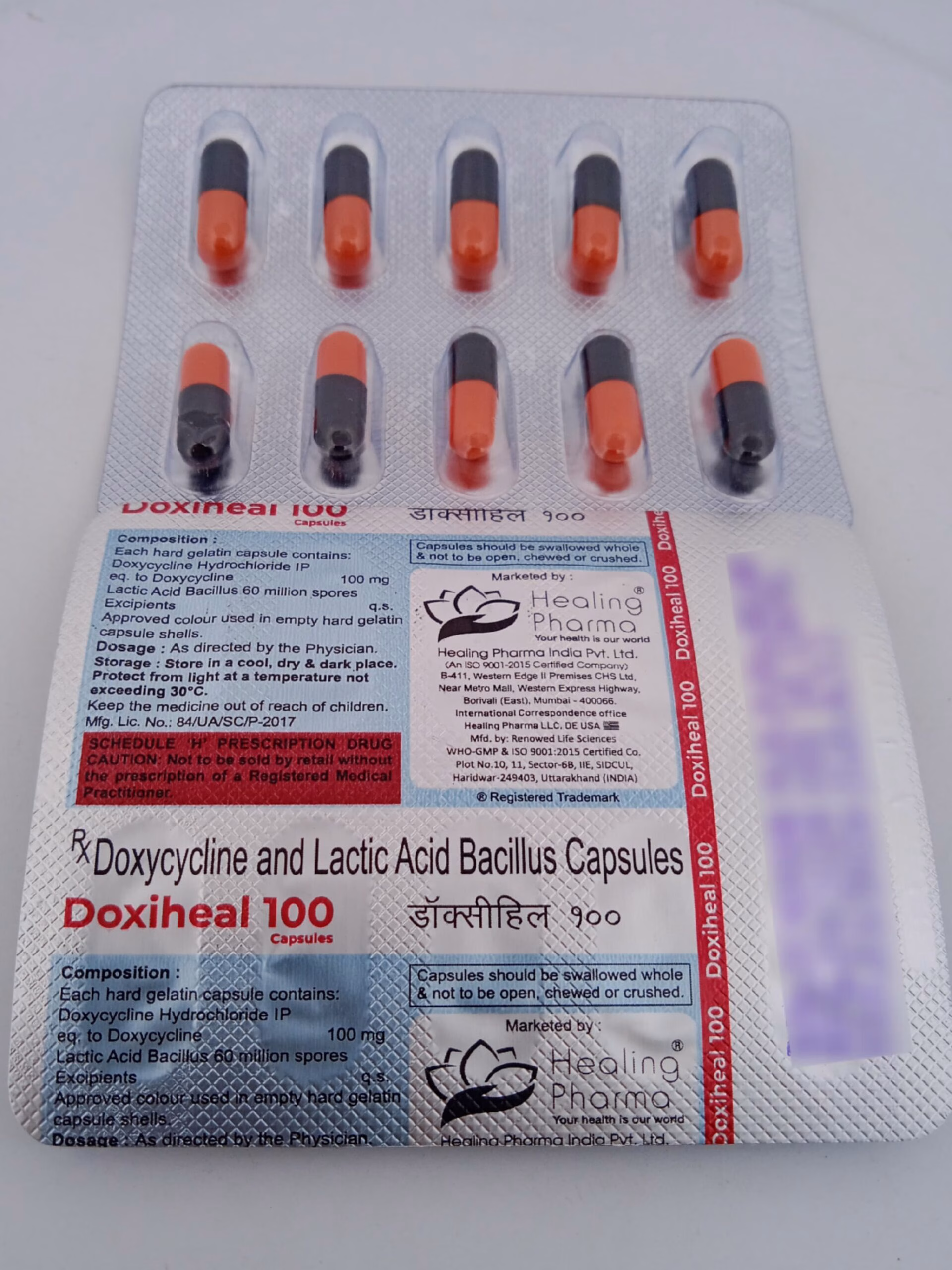 DOXIHEAL 100 MG - 10 CAPSULES - Image 2