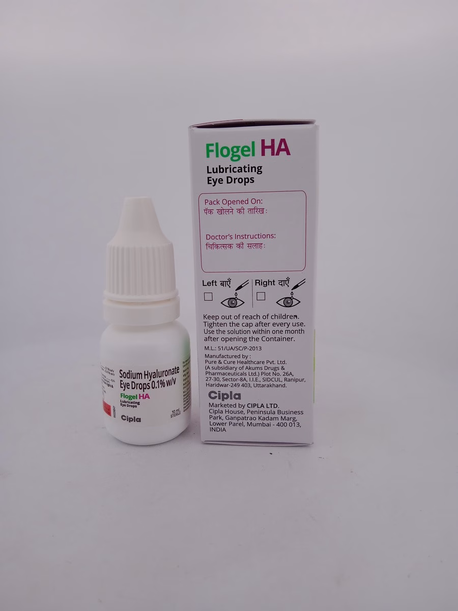 FLOGEL HA EYE DROPS - 1 BOTTLE OF 10ML - Image 4