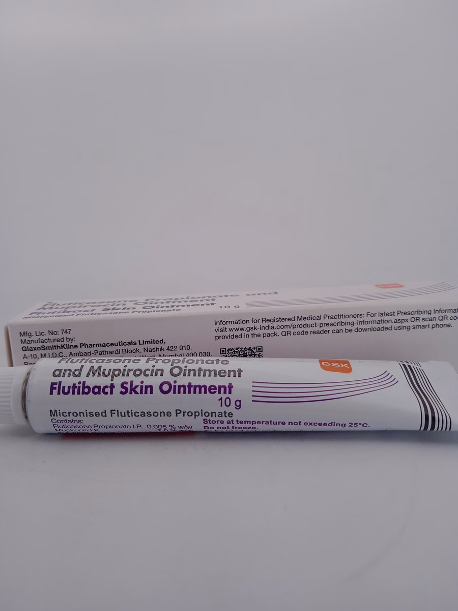 FLUTIBACT SKIN OINTMENT - 1 TUBE OF 10GM - Image 3