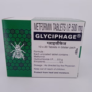 GLYCIPHAGE 500 MG - 20 TABLETS