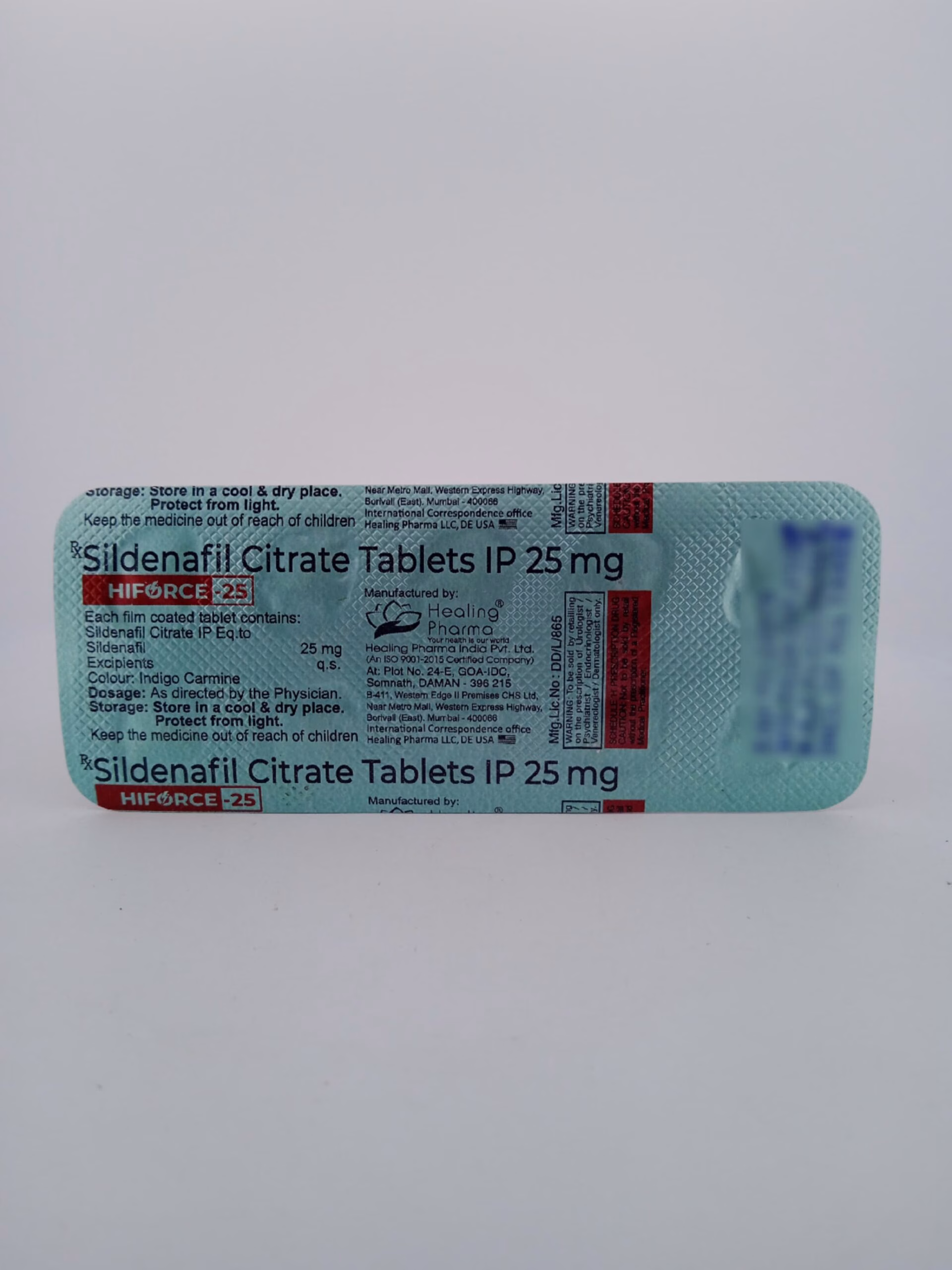 HIFORCE 25 MG - 10 TABLETS - Image 2