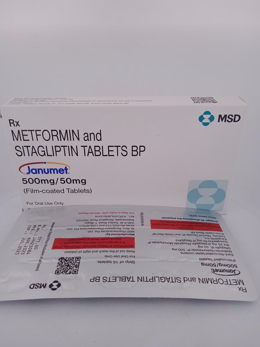 JANUMET 500MG/50MG - 15 TABLETS - Image 3