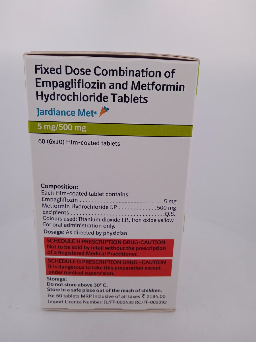 JARDIANCE MET 5MG/500MG - 10 TABLETS - Image 2