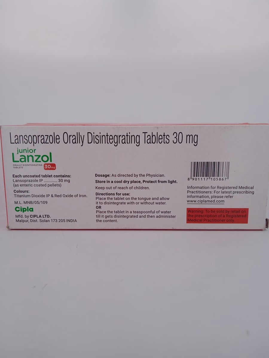 JUNIOR LANZOL 30 MG - 10 TABLETS - Image 4