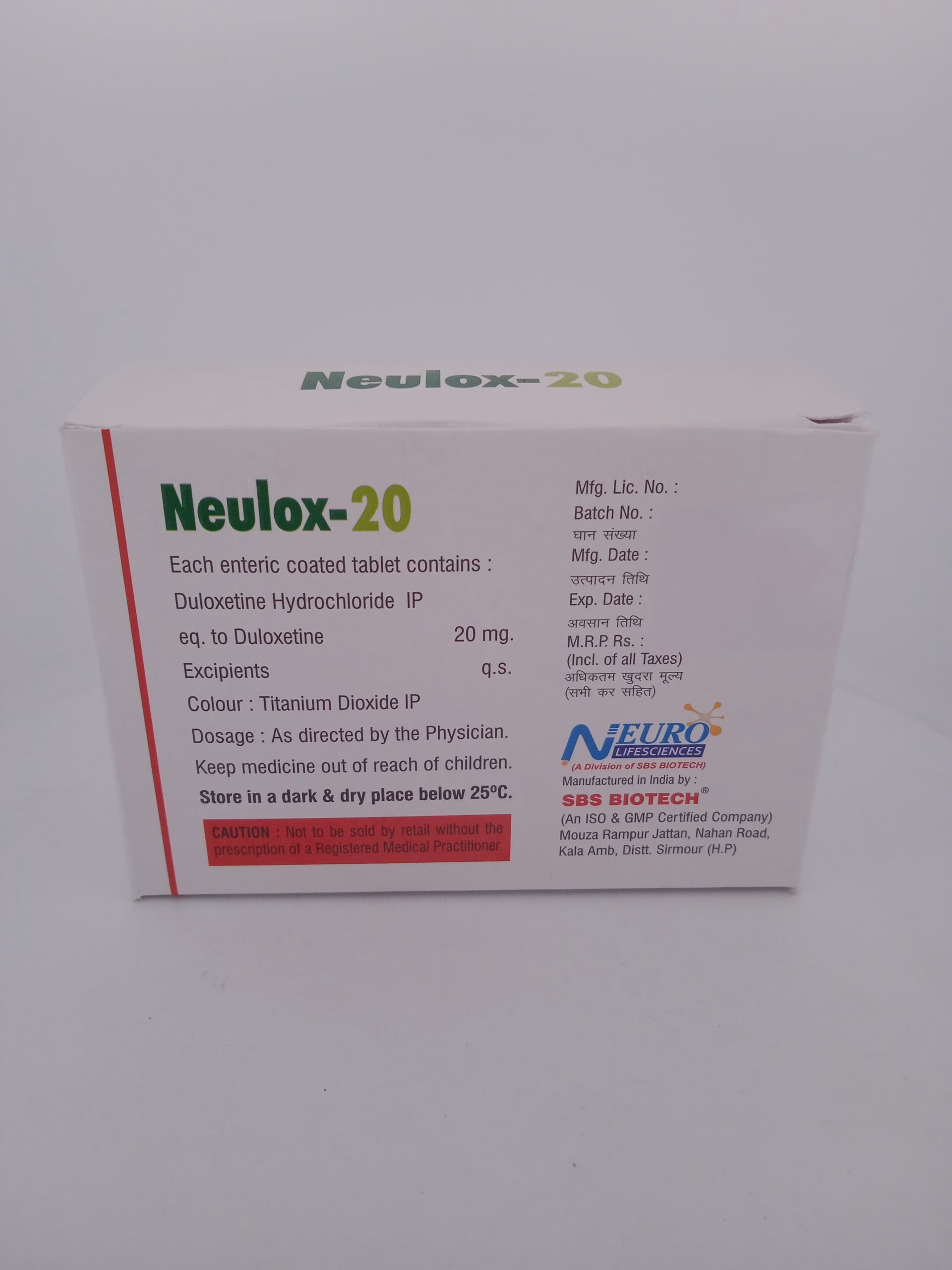 NEULOX 20 MG - 10 TABLETS - Image 4