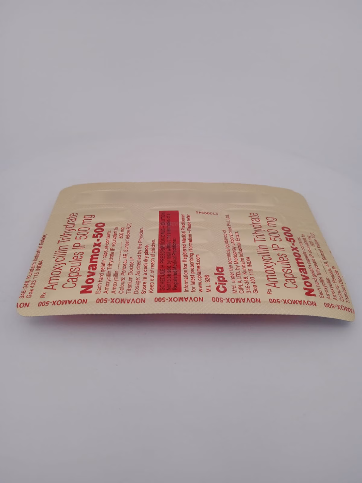 NOVAMOX 500 MG - 15 CAPSULES - Image 2