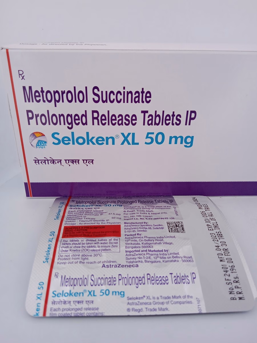 SELOKEN XL 50 MG - 30 TABLETS - Image 3
