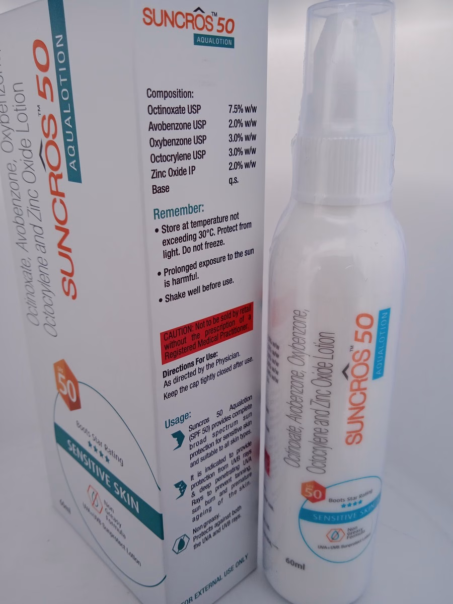 SUNCROS 50 AQUALOTION - 1 BOTTLE OF 60ML - Image 3