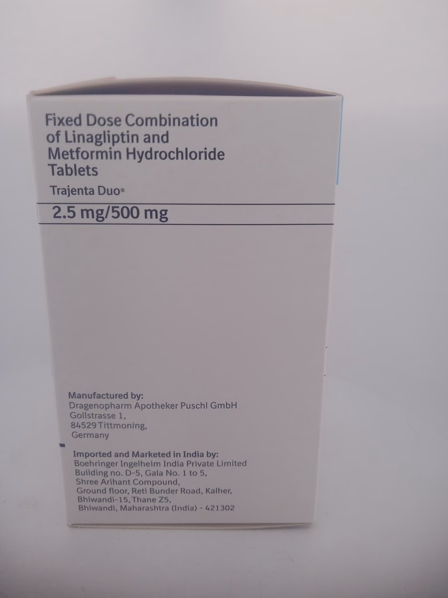 TRAJENTA DUO 2.5MG/500MG - 10 TABLETS - Image 3