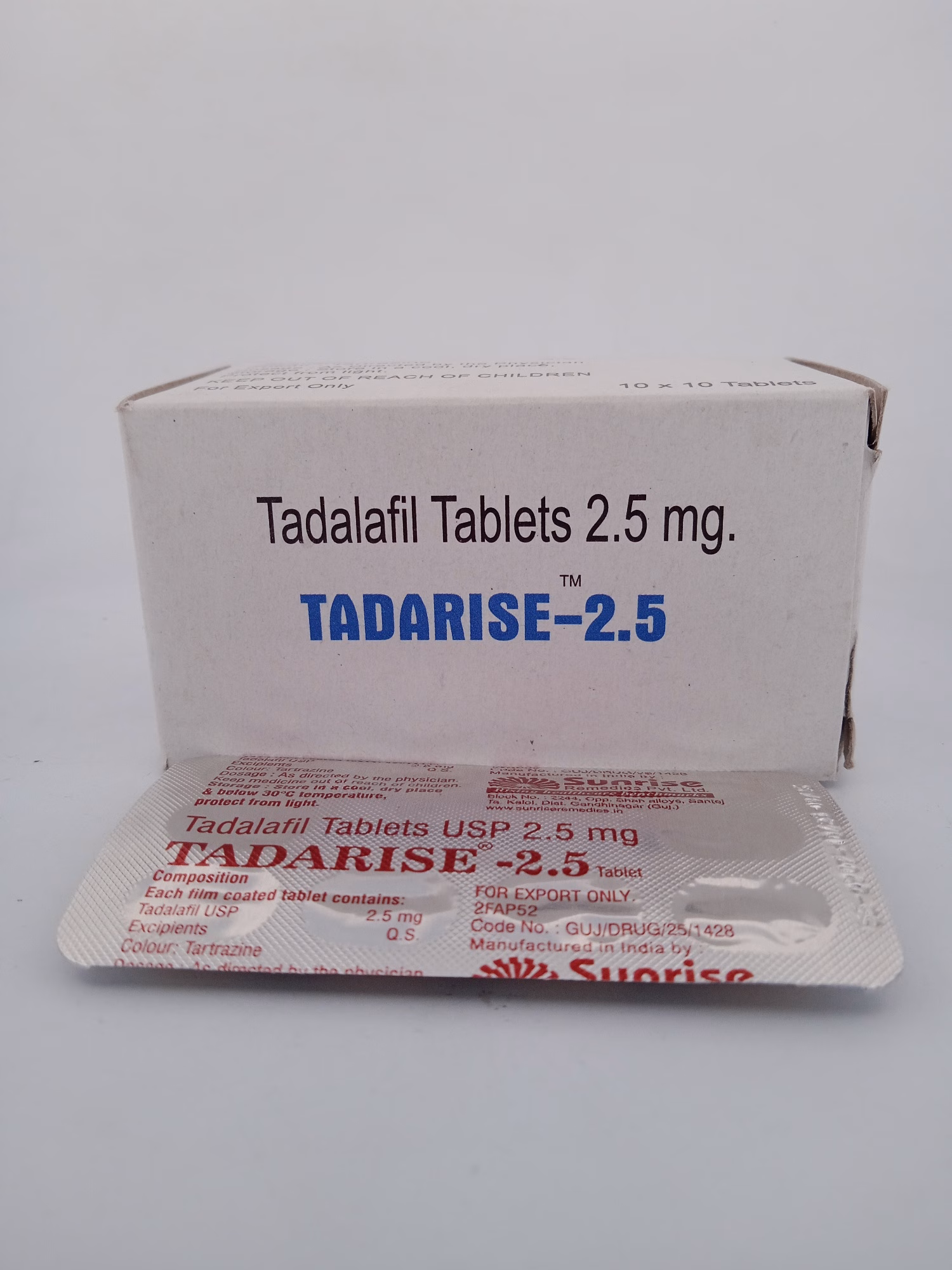 TADARISE 2.5 MG - 10 TABLET - Image 3