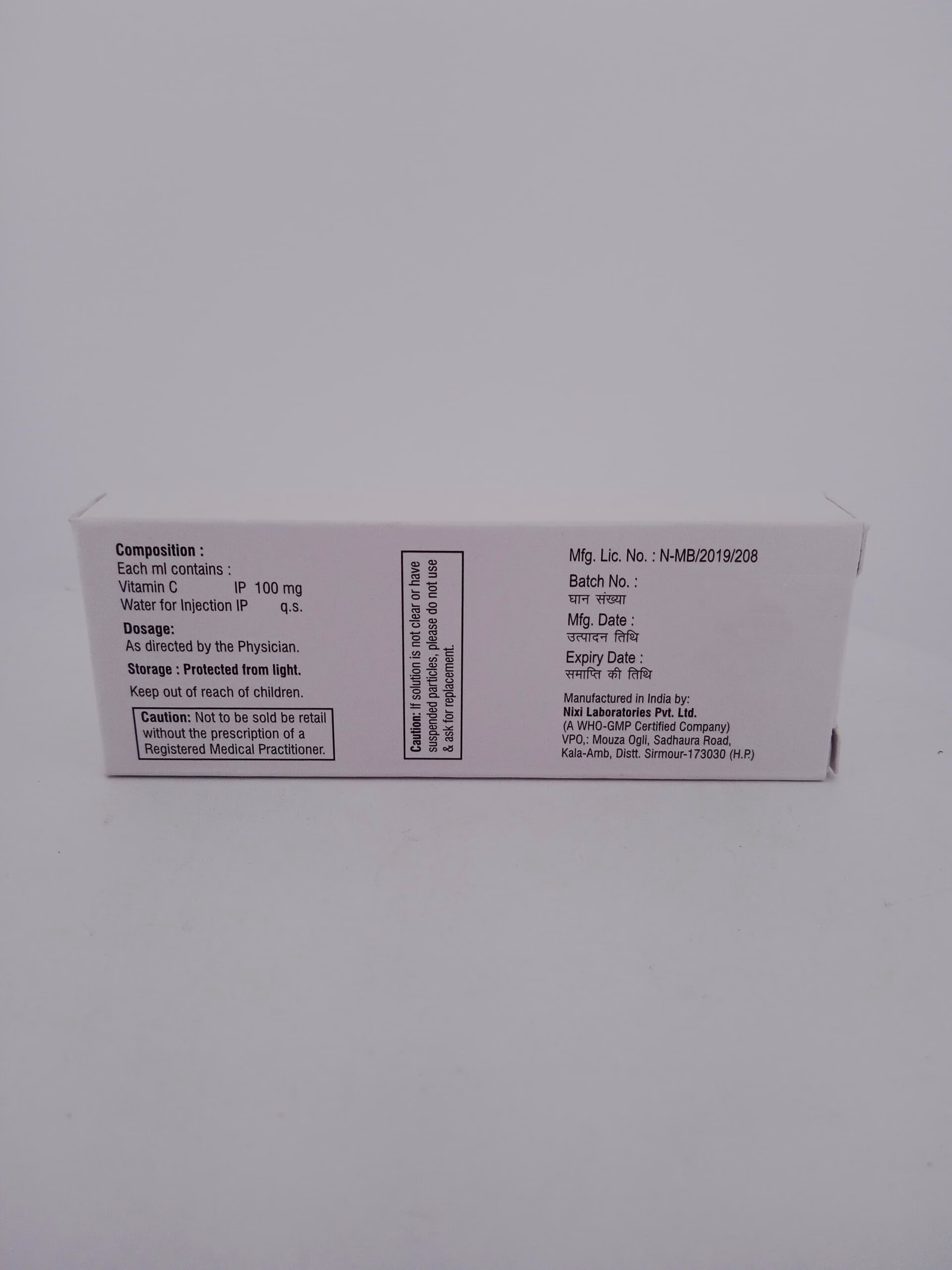 VITAMIN C INJECTION - 1 AMPOULE OF 5ML - Image 4