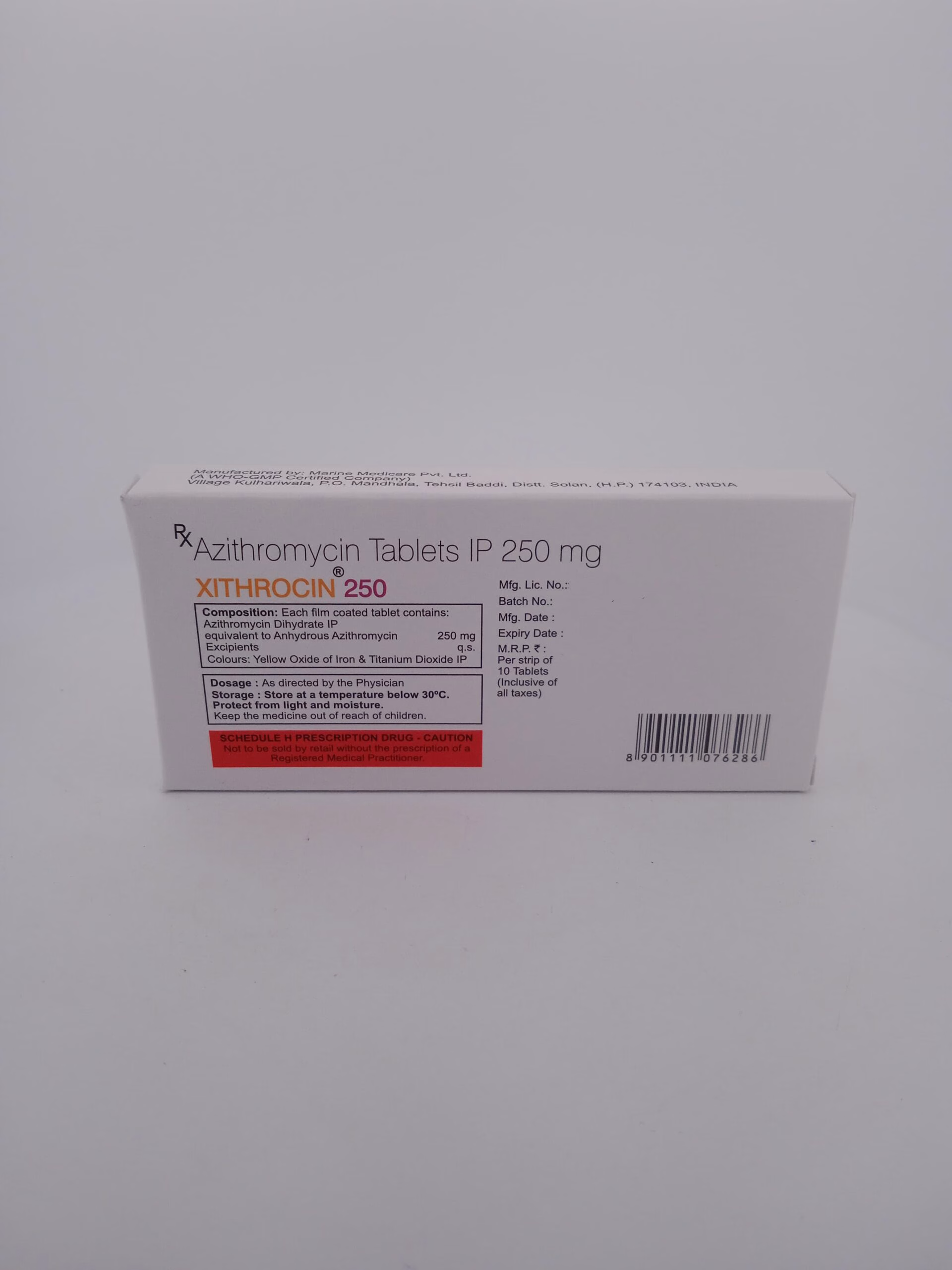 XITHROCIN 250 MG - 10 TABLETS - Image 4