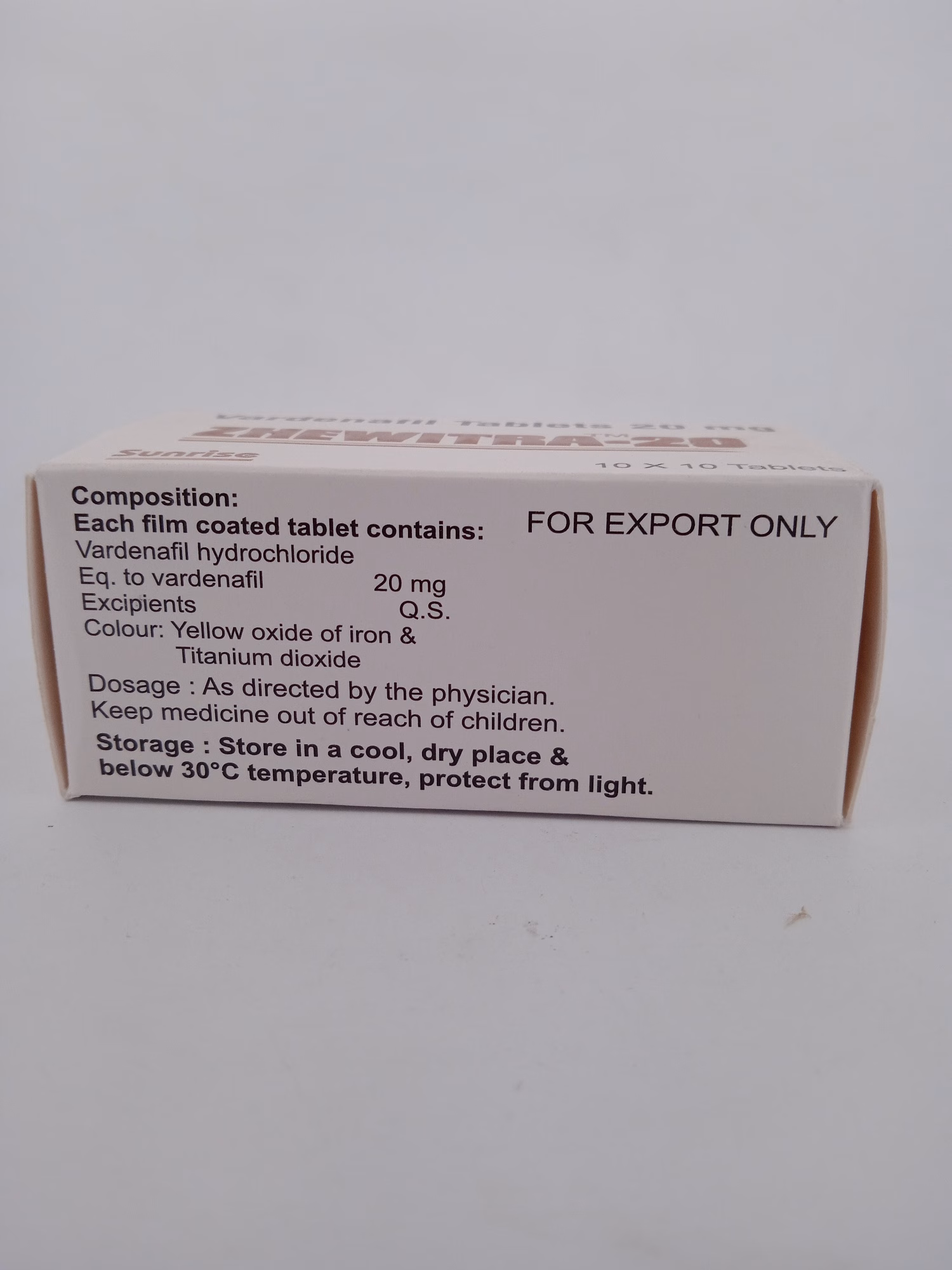 ZHEWITRA 20 MG - 10 TABLETS - Image 4
