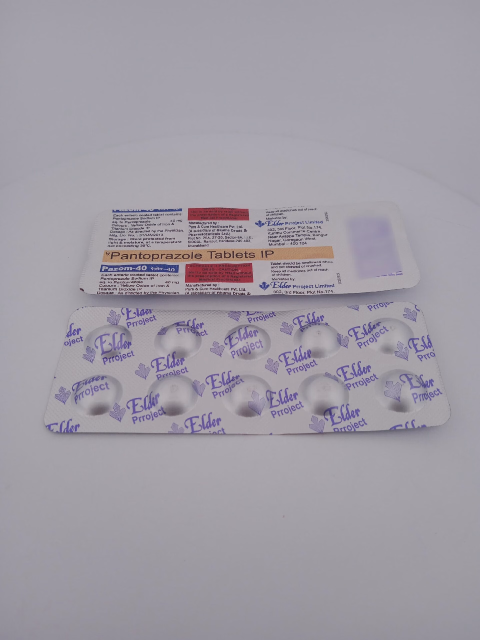 PAZOM 40 MG - 10 TABLETS